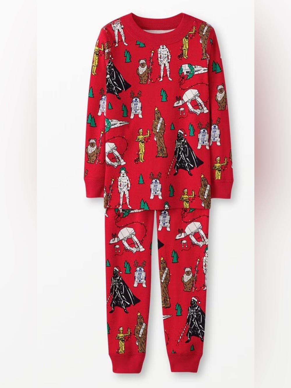 HANNA ANDERSSON x STAR WARS Organic Cotton Long John Christmas Pajama Set - 10